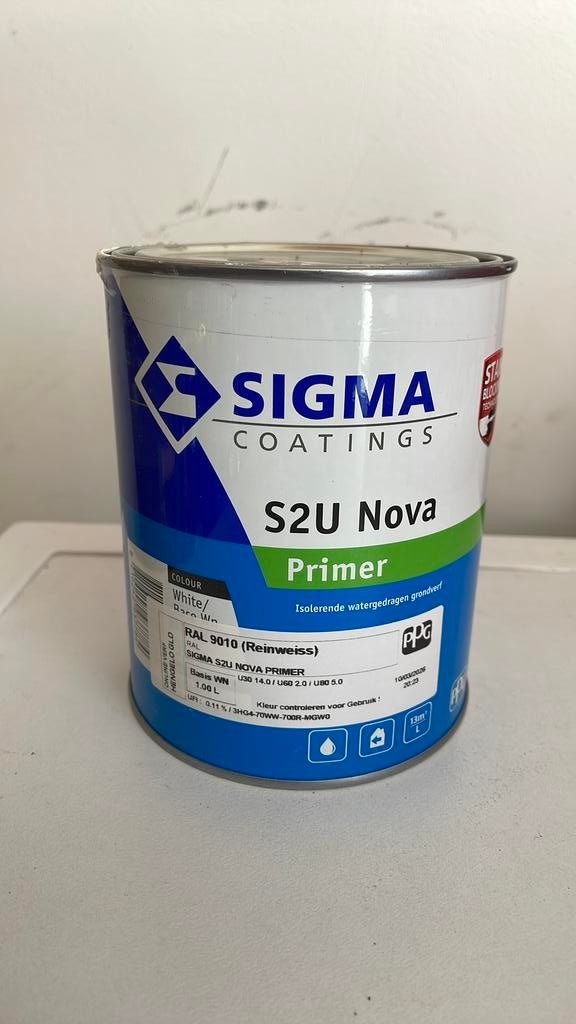 Primer S2U Nova ral 9010, Ophalen of Verzenden, Zo goed als nieuw, Wit