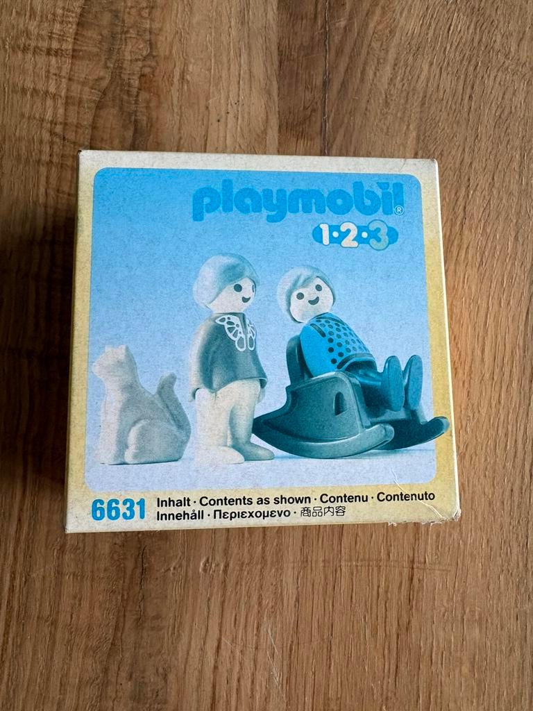 1990 Playmobil 1-2-3 6631 Opa en oma met schommelstoel, Ophalen of Verzenden, Nieuw