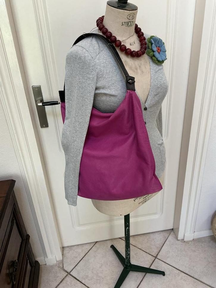 Hester van Eeghen tas, roze, vierkant model, Sieraden, Tassen en Uiterlijk, Tassen | Damestassen, Gebruikt, Handtas, Roze, Ophalen of Verzenden