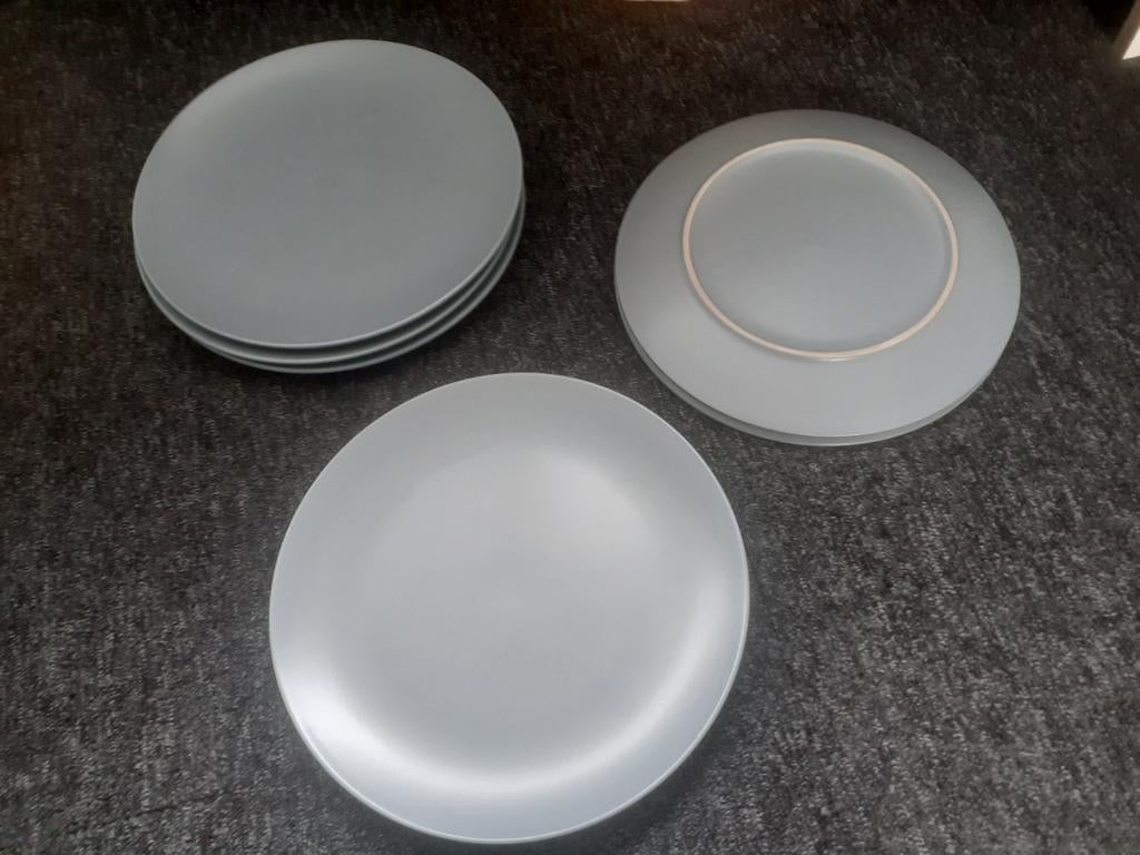 IKEA Dinera Dinerborden Grijs - 7 Stuks, Huis en Inrichting, Ophalen, Gebruikt, Bord(en), Effen