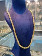 14k Koningsketting met Zirkonia Steenplaat, Nieuw, Verstelbaar, Ophalen of Verzenden, Goud