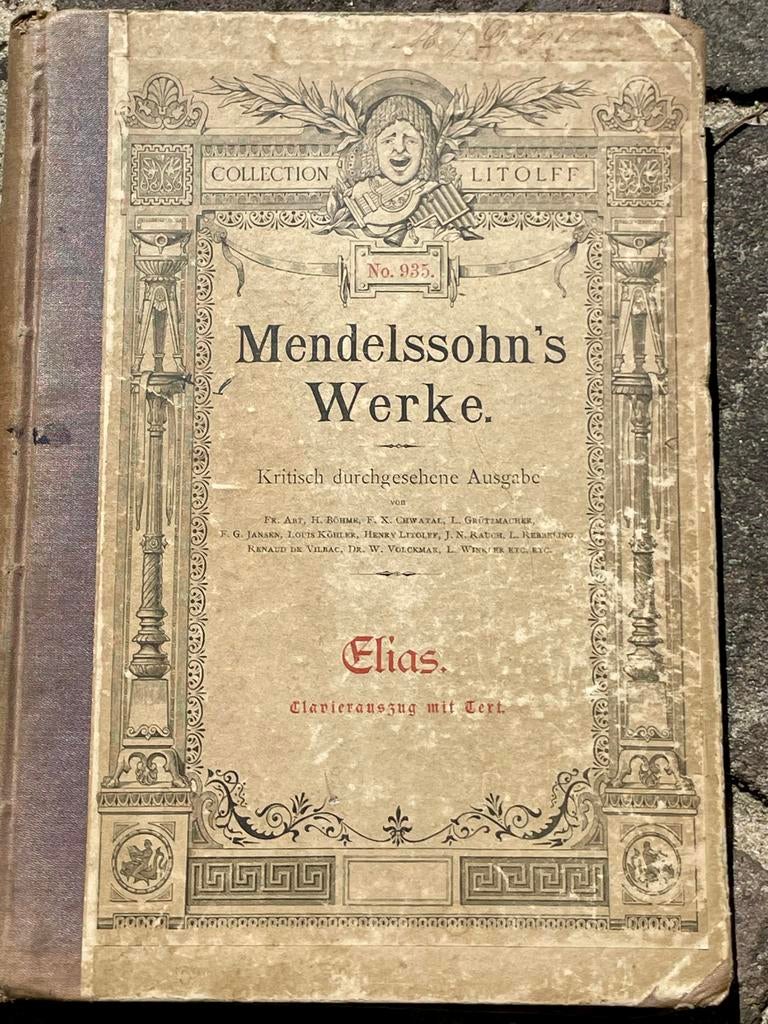 Mendelssohn's Elias Oratorium - Klavierauszug met tekst, Ophalen of Verzenden, Gelezen, Genre of Stijl