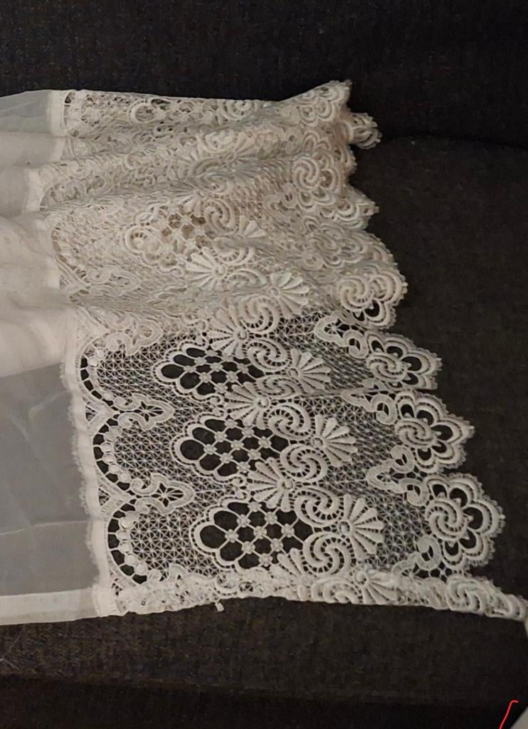 Vitrage  voor een vriendelijk bod, Wit, Ophalen of Verzenden, Zo goed als nieuw, 200 cm of meer