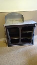 Opvouwbare campingkeuken, Caravans en Kamperen, Kampeermeubelen, Ophalen of Verzenden, Zo goed als nieuw, Campingkast