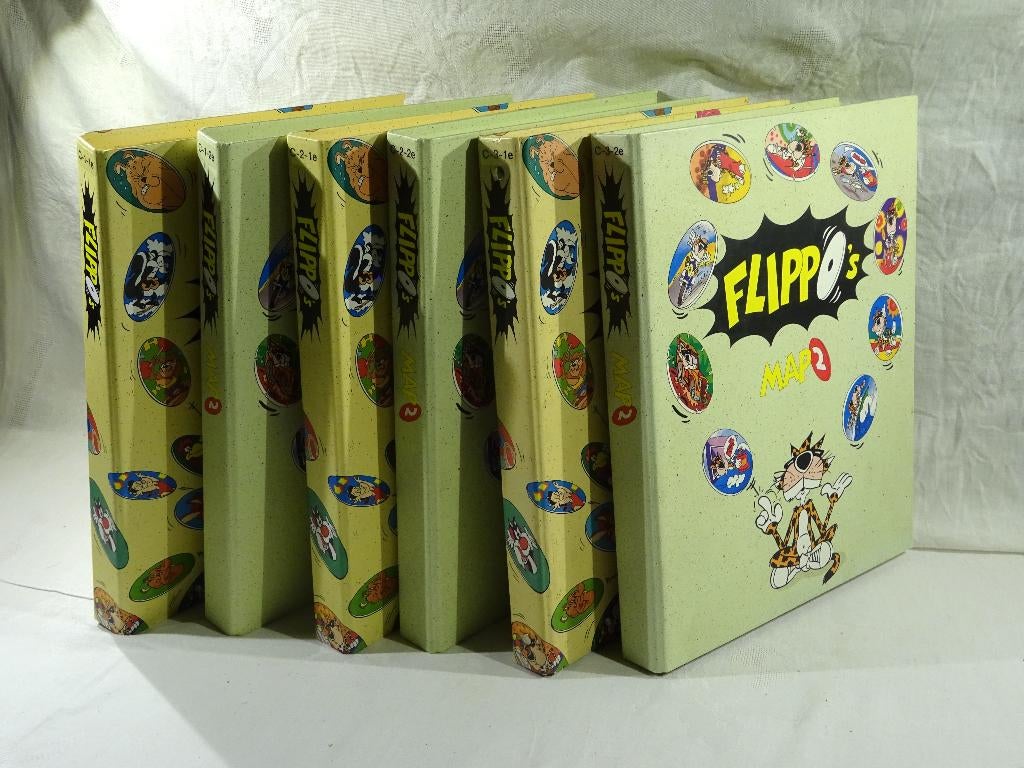 Supercomplete Flippo verzameling 3 sets van album 1 en 2, Ophalen, Time, Losse flippo's