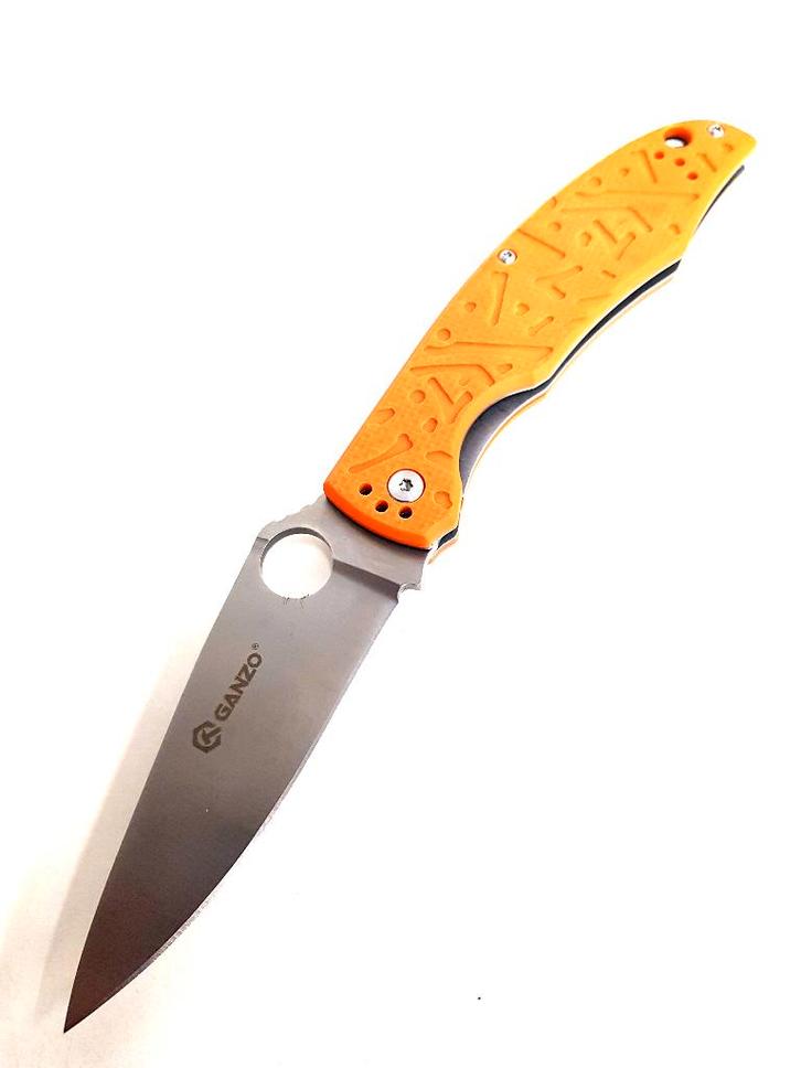 Ganzo G732-1 camping Sport Outdoor Zakmes oranje, Caravans en Kamperen, Kampeergereedschap, Nieuw, Verzenden