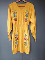 Mooie jurk van warme stof mt S, Shein (Frida Kahlo), Kleding | Dames, Jurken, Geel, Ophalen of Verzenden, Zo goed als nieuw, Maat 36 (S)