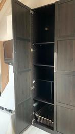 IKEA Pax Kast - Donkerbruin met planken en draadmand, Ophalen, Gebruikt, 200 cm of meer, 50 tot 100 cm