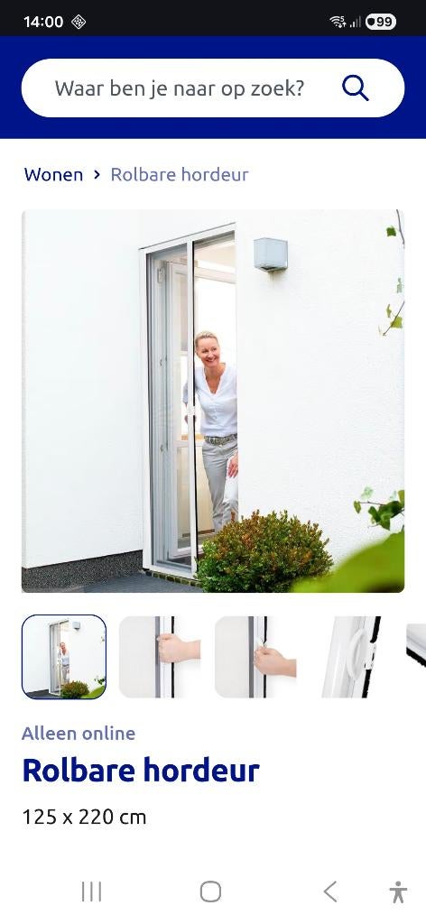 rolbare hordeur NIEUW, Ophalen, Nieuw, Buitendeur, 200 tot 215 cm