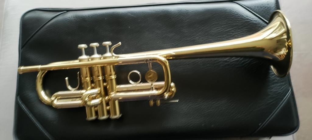 Holton T161 C Trompet Set - Unieke Professionele Kwaliteit, Ophalen, Zo goed als nieuw, C-trompet, Met koffer