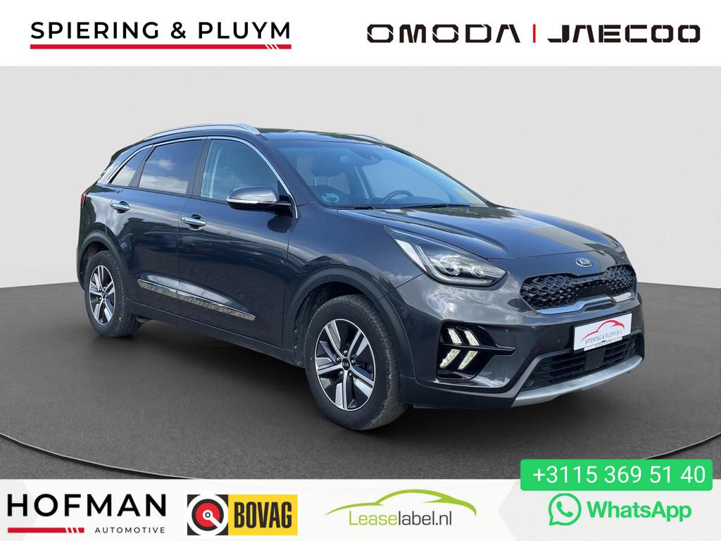 Kia Niro 1.6 GDi PHEV DynamicPlusLine | JBL | Winterpakket |, Gebruikt, Zwart, Leder en Stof, Bedrijf