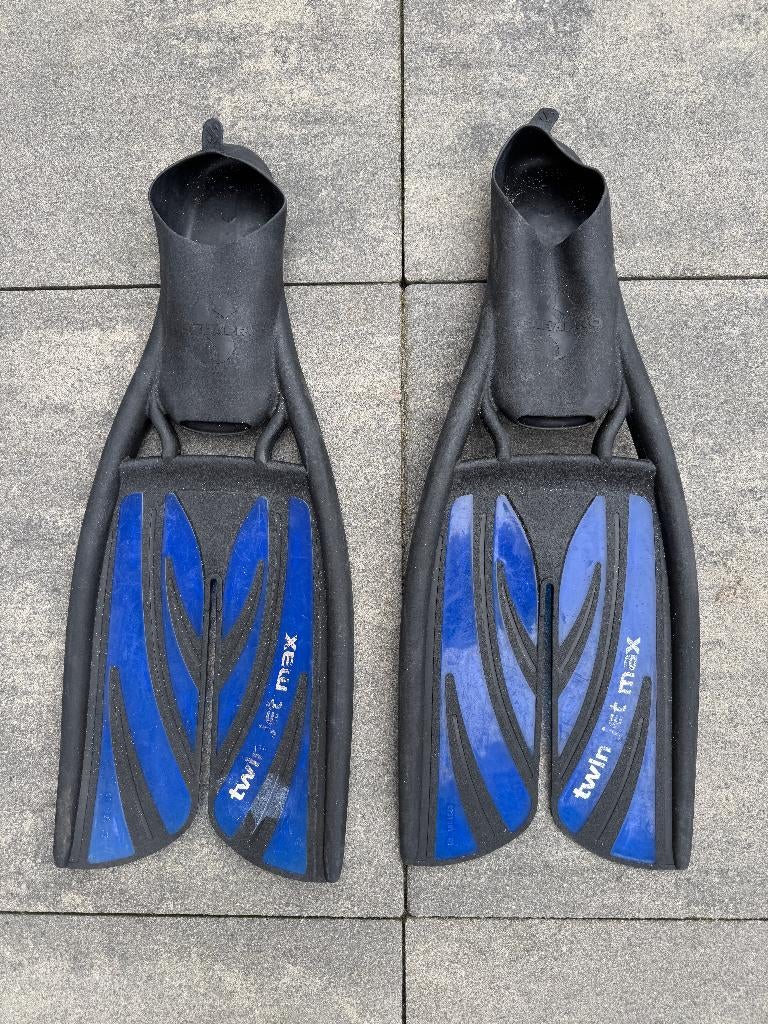 snorkelvinnen - zwemvliezen Scubapro twin jet max - maat 37, Watersport en Boten, Ophalen of Verzenden, Gebruikt, Snorkelvinnen