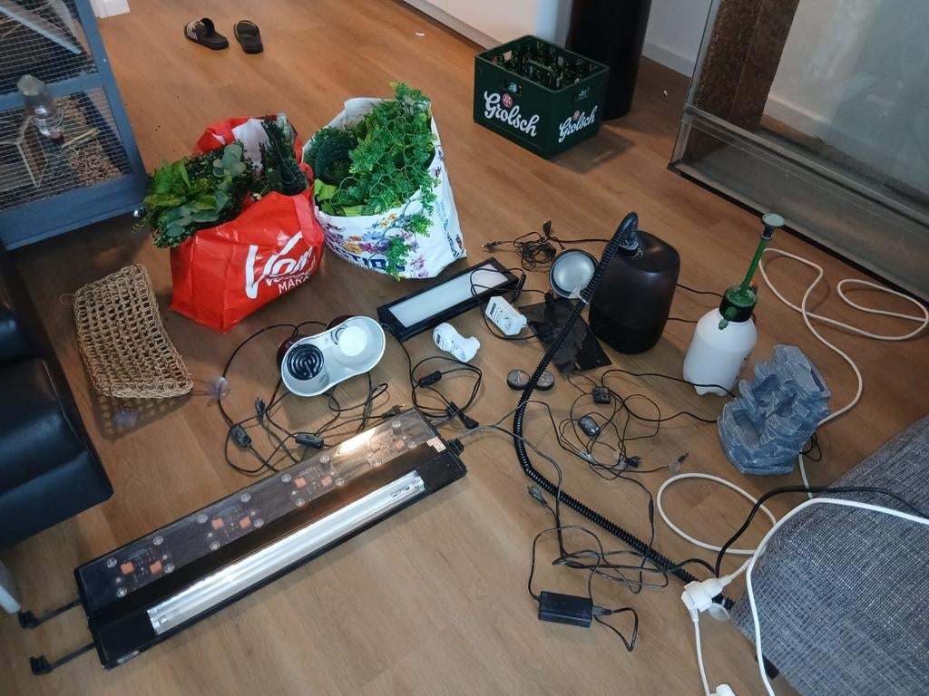 Toebehoren voor terrarium, Ophalen