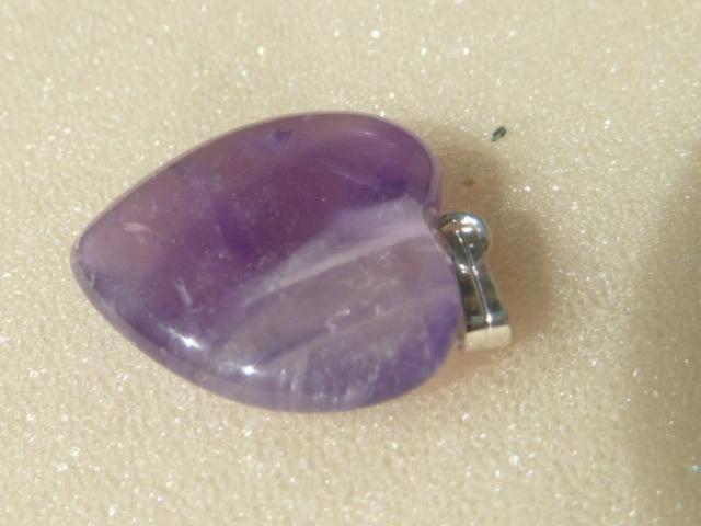 Hanger hartje amethist, Sieraden, Tassen en Uiterlijk, Edelstenen, Nieuw, Ophalen of Verzenden