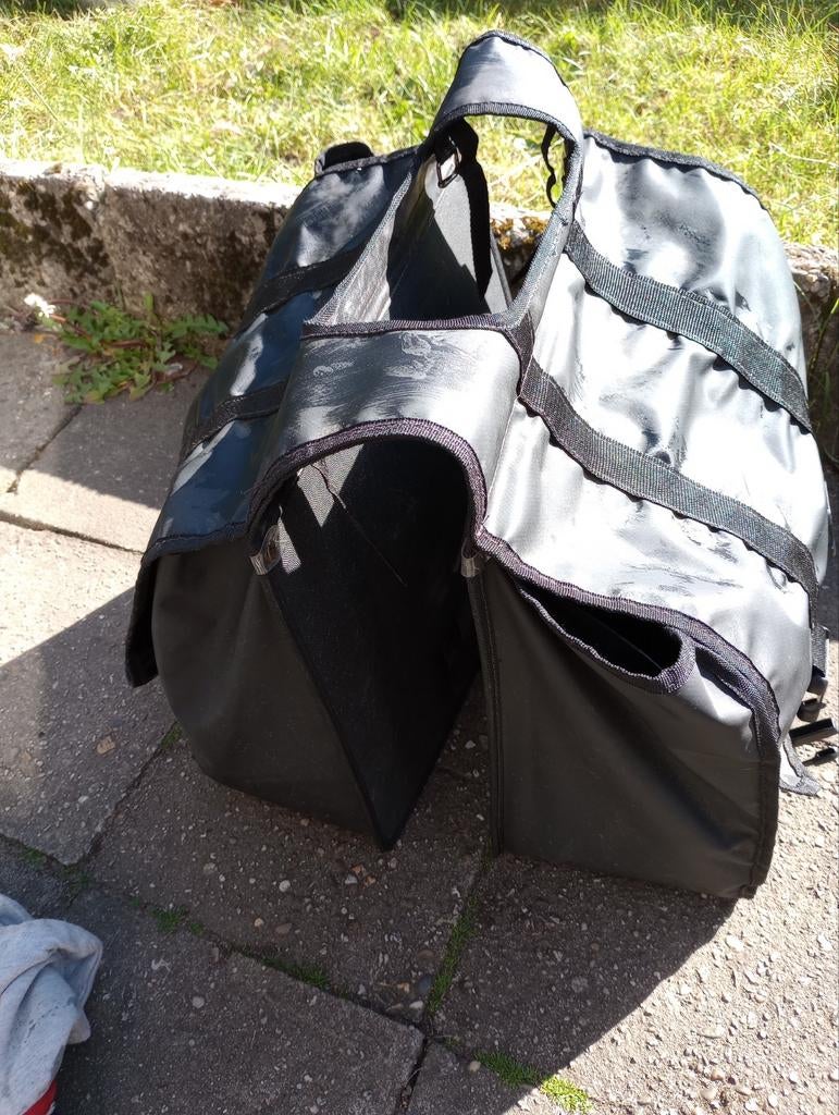 Mooie fietstas, dubbel, zwart, Ophalen of Verzenden, Gebruikt, Onbekend