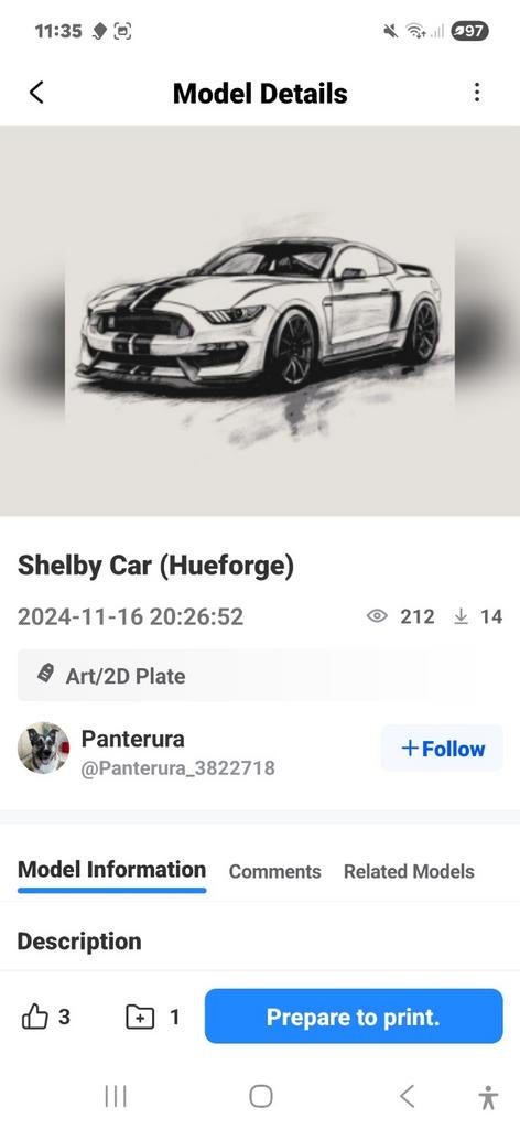 Mooie 3D geprinte auto modellen, Overige merken, Auto, 1:32 tot 1:50, Nieuw