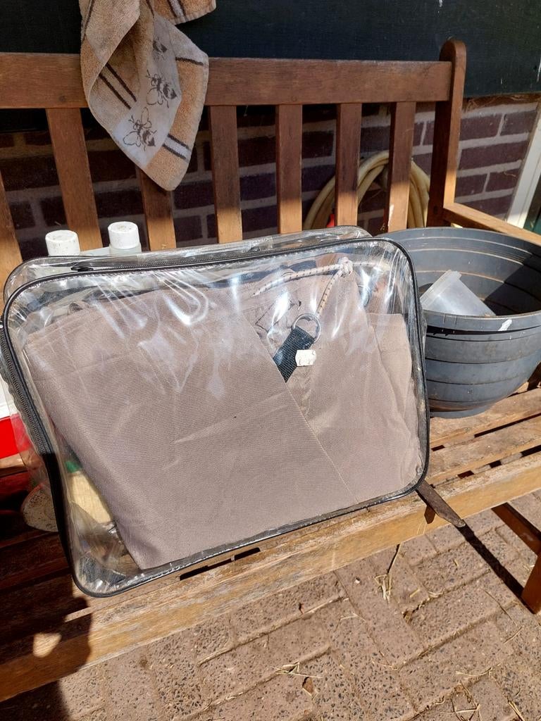 Schaduwdoek, driehoek, 3.60x3.60x3.60,praktisch nieuw., Ophalen of Verzenden, Nieuw