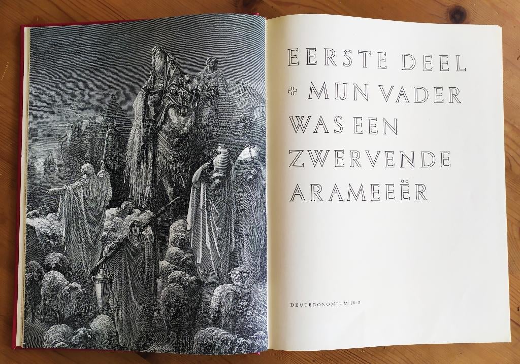 2 boeken bijbelse geschiedenis in casette, Antiek en Kunst, Antiek | Boeken en Bijbels, Ophalen of Verzenden