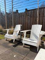 2 Luxe Tuinfauteuils, Ophalen, Gebruikt, Hout