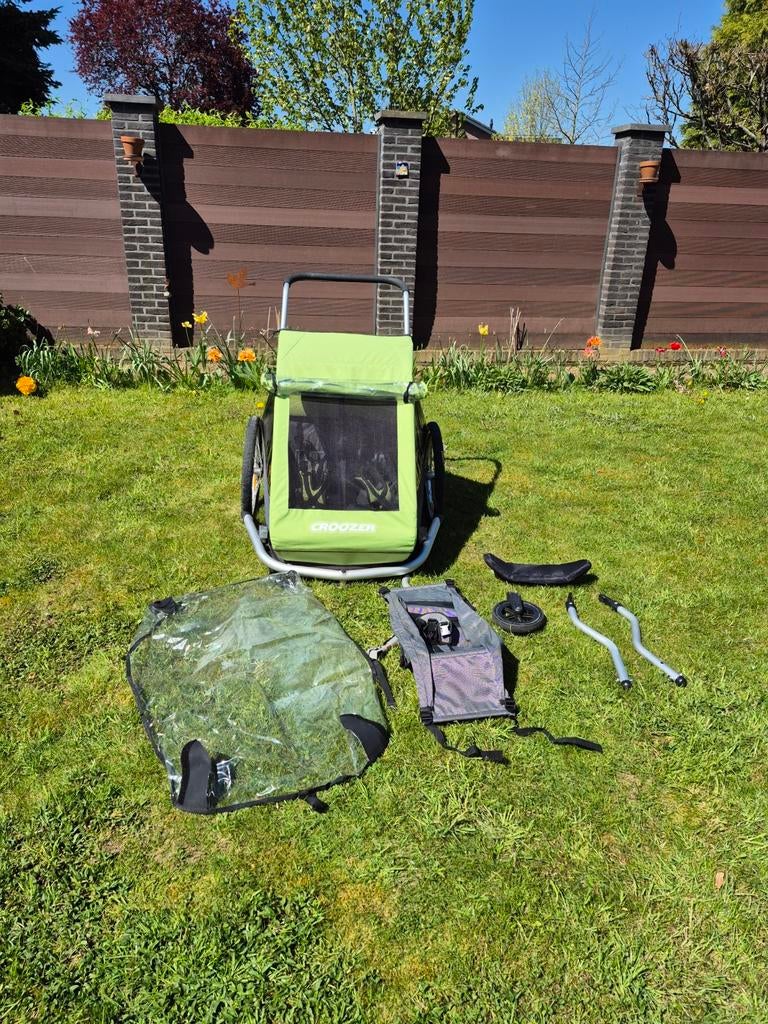 Croozer fietskar voor 2 kinderen, Fietsen en Brommers, Fietsaccessoires | Aanhangers en Karren, Ophalen, Gebruikt, Kinderkar, 40 tot 60 kg