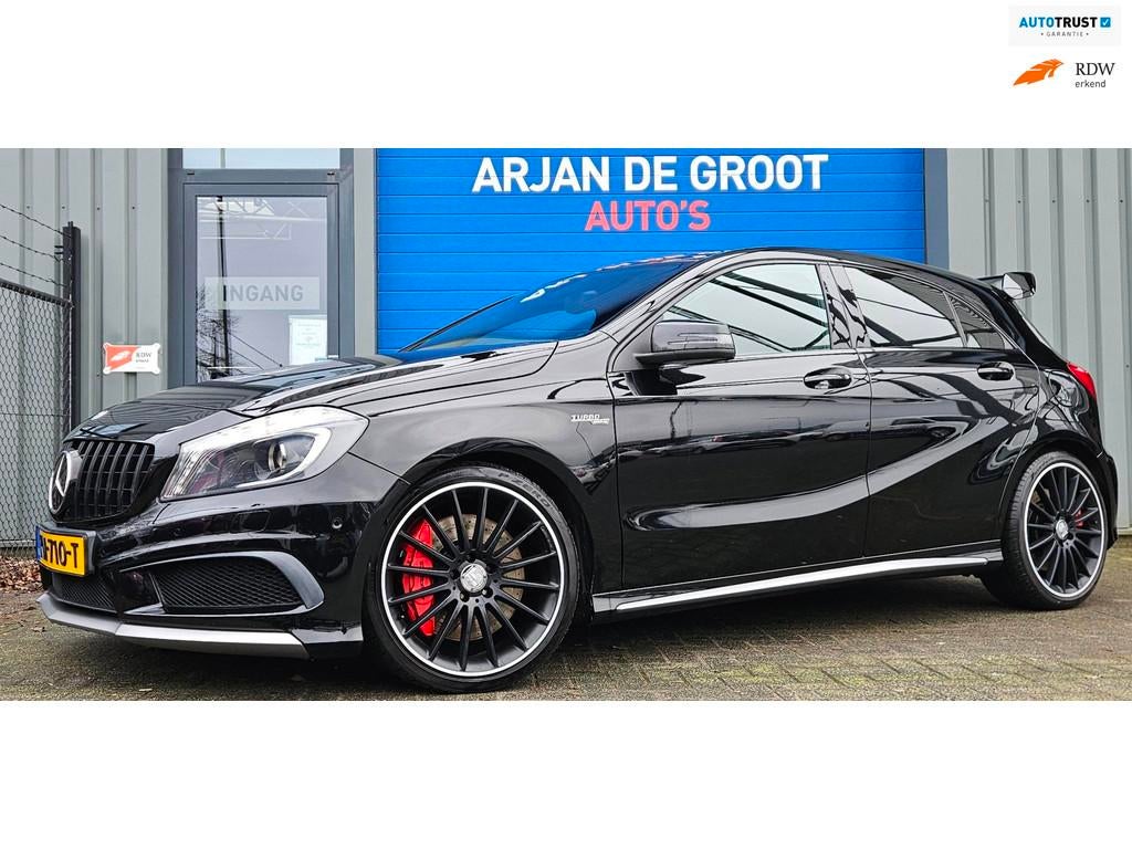 Mercedes-Benz A-klasse AMG 45 4MATIC Edition 1 Cruise Clima, Automaat, Gebruikt, 4 cilinders, Zwart