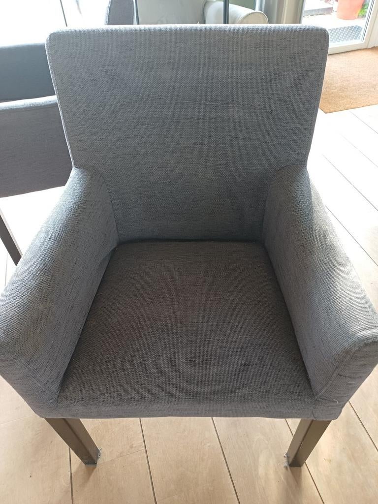 Grijze eettafelstoelen, Ophalen, Gebruikt, Vijf, Zes of meer stoelen, Stof