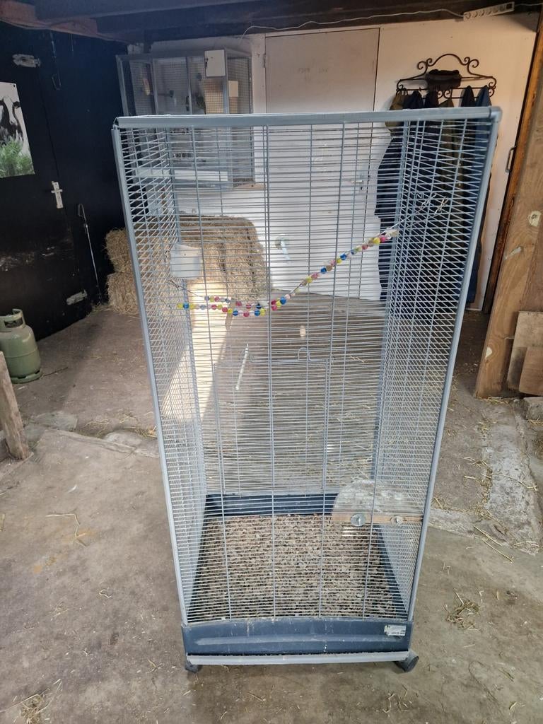 Mooie volière te koop voor in huis bijvoorbeeld., Ophalen, Zo goed als nieuw, Metaal, Vogelkooi