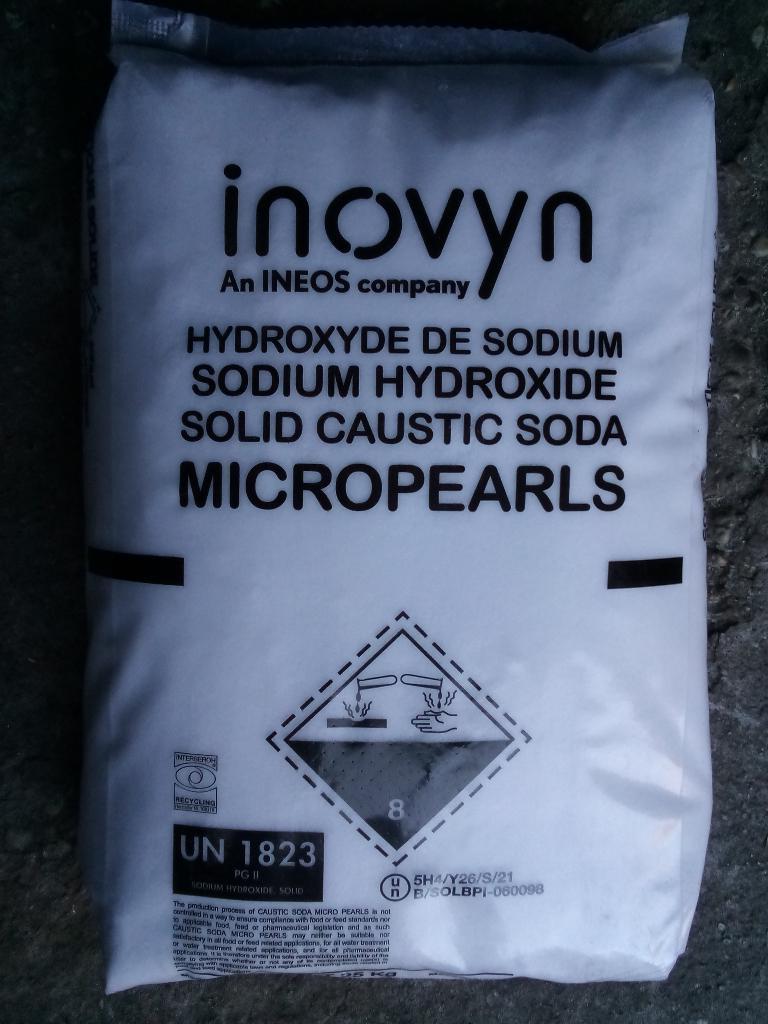 Natrium hydroxide / Caustic soda, Ophalen, Nieuw