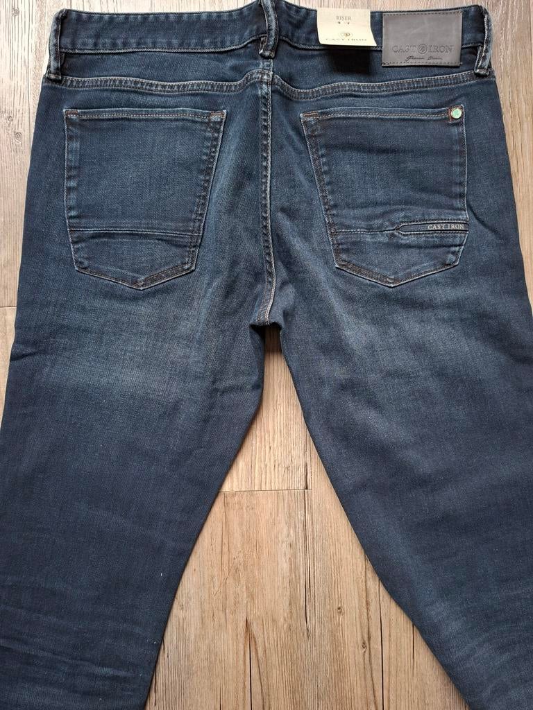 CAST IRON Riser slimfit jeans W33 L32, Blauw, Nieuw, Ophalen of Verzenden, W33 - W34 (confectie 48/50)