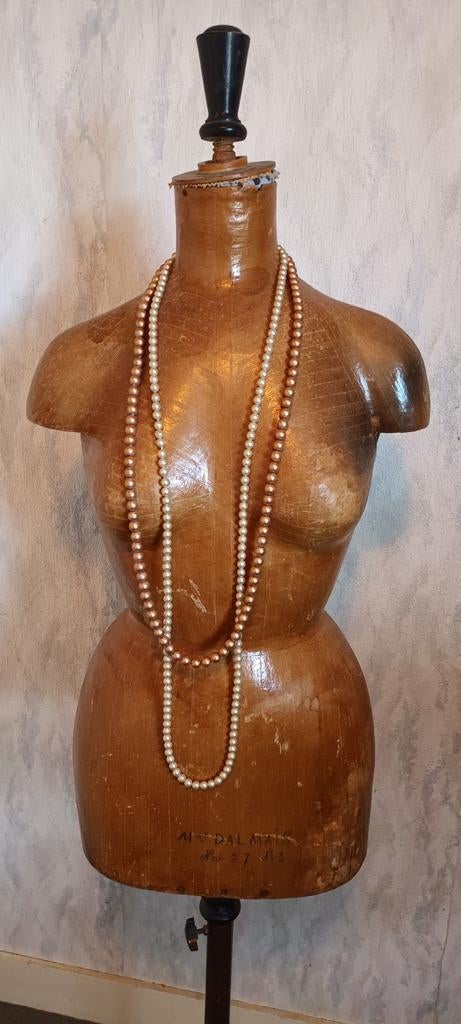 Antieke houten paspop / etalagepop, Ophalen