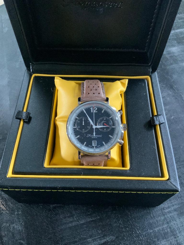 Fromanteel, Overige merken, Leer, Staal, Polshorloge