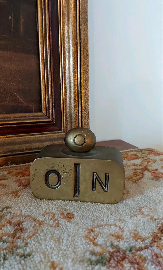 Presse-papier van oude kolenmijn Oranje Nassau Heerlen, Antiek en Kunst, Antiek | Koper en Brons, Ophalen of Verzenden