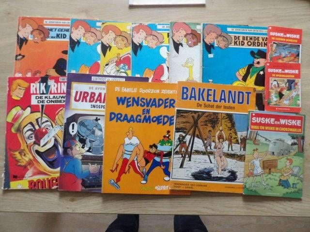 13 stripboeken . Van alles wat, Meerdere stripboeken, Ophalen of Verzenden, Gelezen