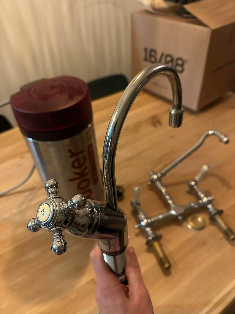 Complete Quooker PRO3-VAQ set met kokendwaterkraan, Ophalen of Verzenden, Gebruikt