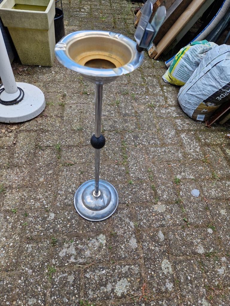 Vintage staande asbak, Ophalen of Verzenden, Gebruikt, Asbak