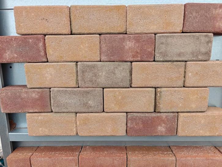Klinkerkeien Mixsortering Geel-rood-bruin 160m2 K2, Tuin en Terras, Tegels en Klinkers, Nieuw, Klinkers, Overige materialen, 10 m² of meer