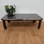 Fedam Salontafel koffietafel met natuursteen blad. Jaren 80, Valkenswaard, 100 tot 150 cm, Info@flashbackfurniture.nl, Flashback Furniture
