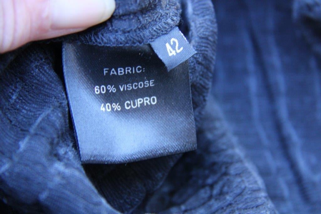 Jurk zwart bewerkt Sey Studio ( Purdey) mt 42 Vaste prijs, Sey Studio, Verzenden, Zwart, Maat 42/44 (L)