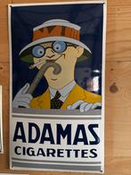 Vintage Emaille Reclamebord Adamas Cigarettes, Ophalen of Verzenden