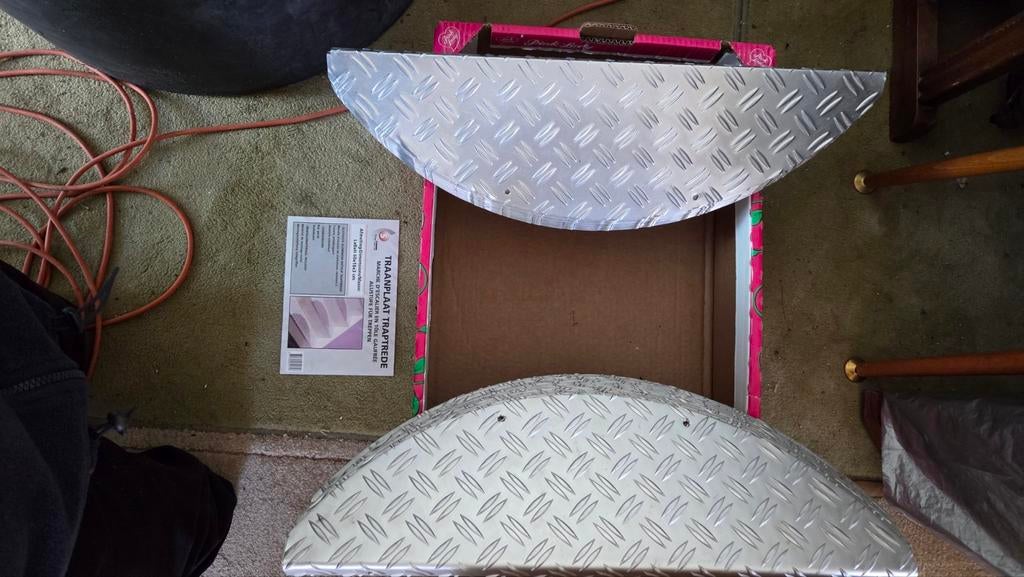 Aluminium traptreden (maantjes), Ophalen, Minder dan 2 meter