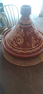 Tajine pan met decoratie ○35cm, Ophalen of Verzenden, Gebruikt, Overige materialen, Overige typen