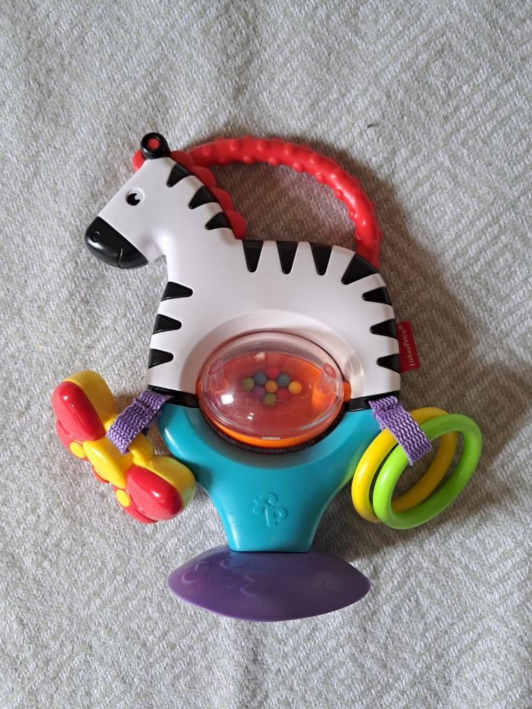 Fisher Price Baby Speelgoed Zebra, Kinderen en Baby's, Speelgoed | Fisher-Price, Ophalen of Verzenden, Zo goed als nieuw, Rammelaar
