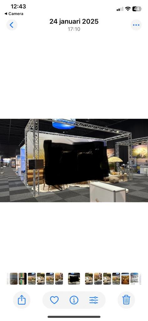 Stelling aluminium beursstelling, Ophalen of Verzenden, Zo goed als nieuw