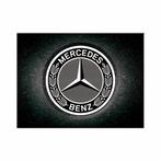 Mercedes Benz logo zwart reclame magneet koelkastmagneet