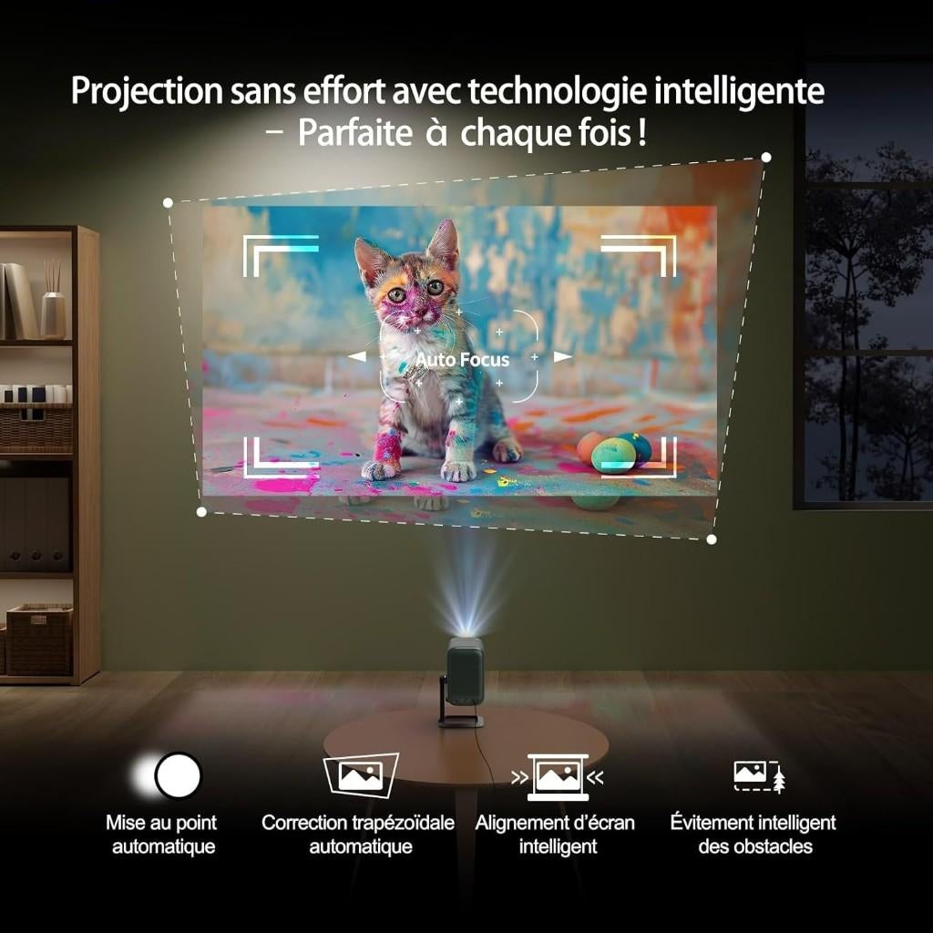 Wemax VP-02 Mini beamer FHD, 4K support, Android, Wemax, Support@wemax.com, Refurbished, Ophalen of Verzenden