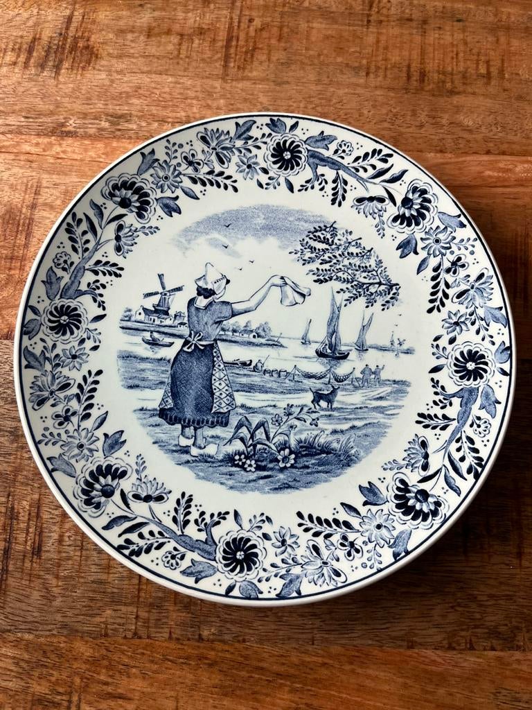 Delfs blauw bord, Antiek en Kunst, Antiek | Wandborden en Tegels, Ophalen of Verzenden