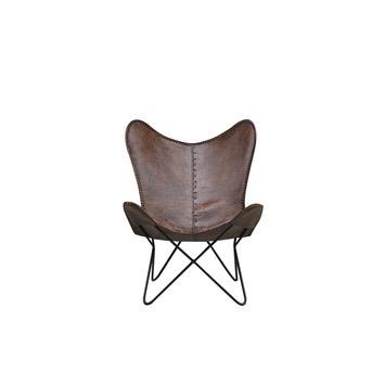 Vlinderstoel, Ophalen, Gebruikt, Bruin, Eén