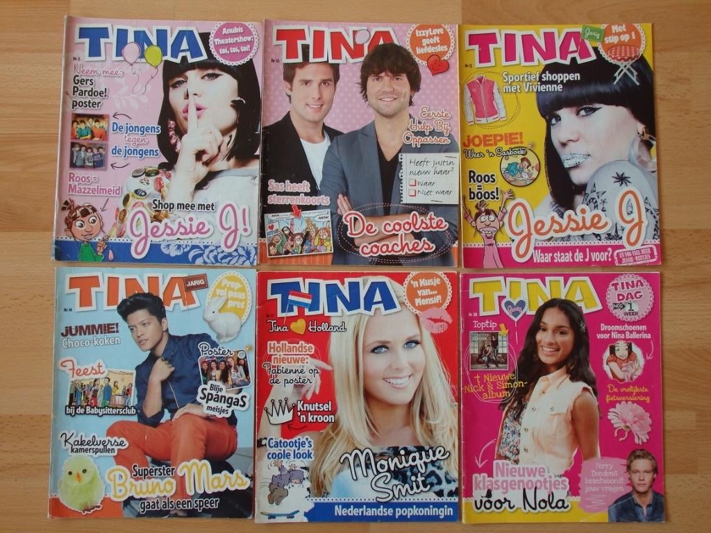 Tina uit 2012 (6 stuks), Ophalen, Gelezen