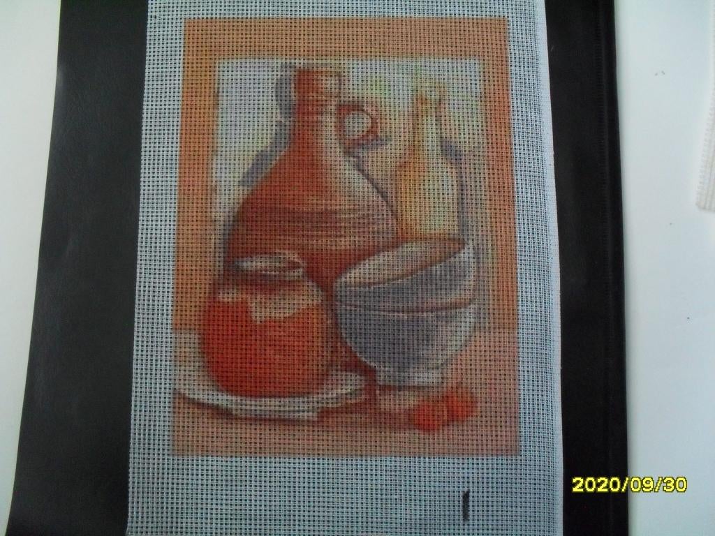 NIEUW Voorbedrukt stramien, stilleven 1. Verkoop DMC Garens, Hobby en Vrije tijd, Borduren en Borduurmachines, Ophalen of Verzenden