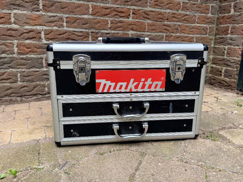 Makita boormachine 6271D 12V – set in koffer met 2 lades, Doe-het-zelf en Verbouw, Gereedschap | Boormachines, Ophalen, Zo goed als nieuw